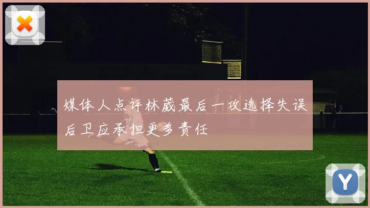 媒体人点评林葳最后一攻选择失误后卫应承担更多责任