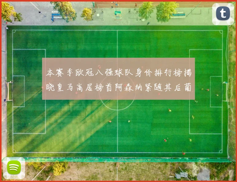 本赛季欧冠八强球队身价排行榜揭晓皇马高居榜首阿森纳紧随其后葡萄牙体育最低